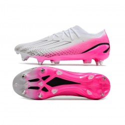 Adidas X Speedportal .1 SG Pro White Pink Black Soccer Cleats