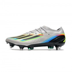 Adidas X Speedportal.1 SG Silver Multicolor Soccer Cleats