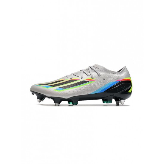 Adidas X Speedportal.1 SG Silver Multicolor Soccer Cleats