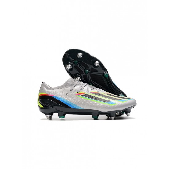 Adidas X Speedportal.1 SG Silver Multicolor Soccer Cleats
