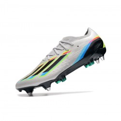 Adidas X Speedportal.1 SG Silver Multicolor Soccer Cleats