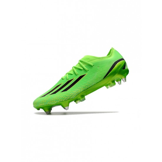 Adidas X Speedportal .1 SG IN Green Black Yellow Soccer Cleats