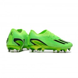 Adidas X Speedportal .1 SG IN Green Black Yellow Soccer Cleats