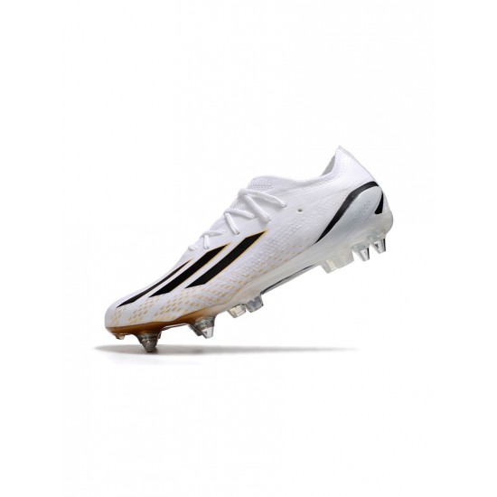 Adidas X Speedportal .1 SG White Black Gold Soccer Cleats