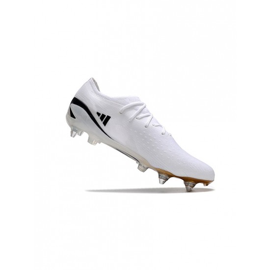 Adidas X Speedportal .1 SG White Black Gold Soccer Cleats