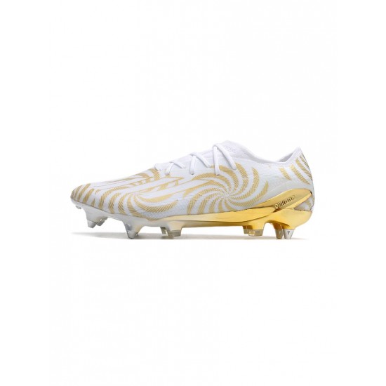 Adidas X Speedportal .1 SG White Gold  Soccer Cleats