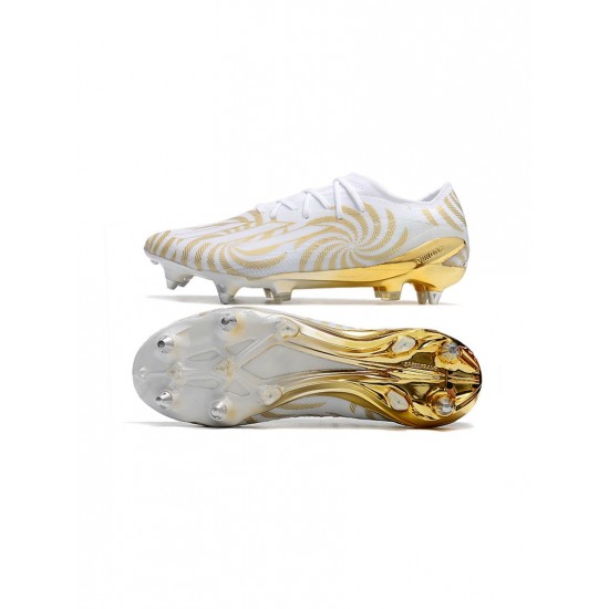 Adidas X Speedportal .1 SG White Gold  Soccer Cleats