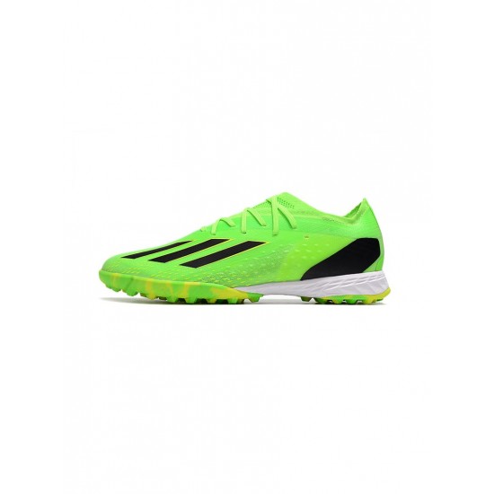 Adidas X Speedportal .1 TF Solar Green Core Black Solar Yellow Soccer Cleats