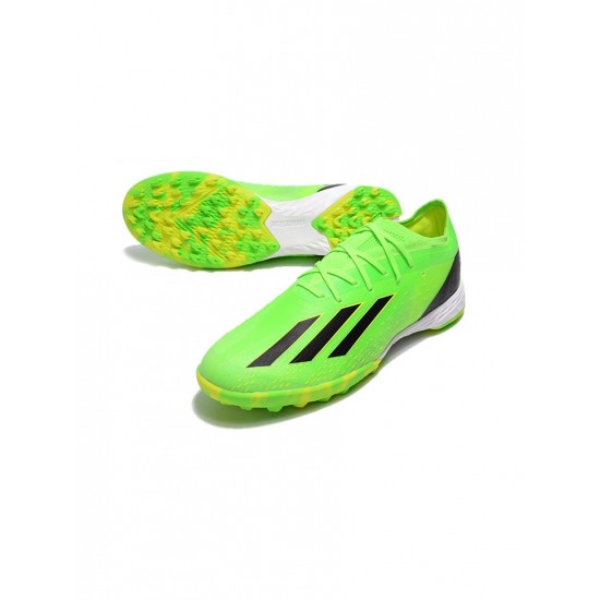 Adidas X Speedportal .1 TF Solar Green Core Black Solar Yellow Soccer Cleats