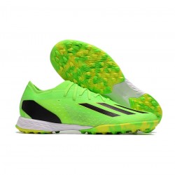 Adidas X Speedportal .1 TF Solar Green Core Black Solar Yellow Soccer Cleats