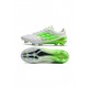 Adidas X Speedportal 99 Leather FG White Green Soccer Cleats