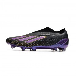 Adidas X Speedportal FG Core Black Tribe Purple Gold Metallic Soccer Cleats