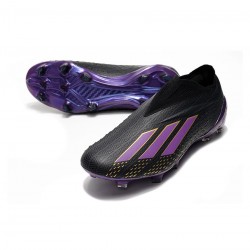 Adidas X Speedportal FG Core Black Tribe Purple Gold Metallic Soccer Cleats