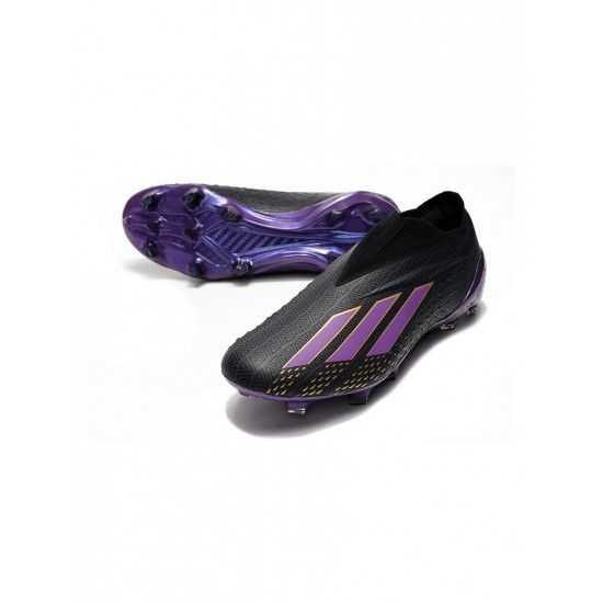 Adidas X Speedportal FG Core Black Tribe Purple Gold Metallic Soccer Cleats