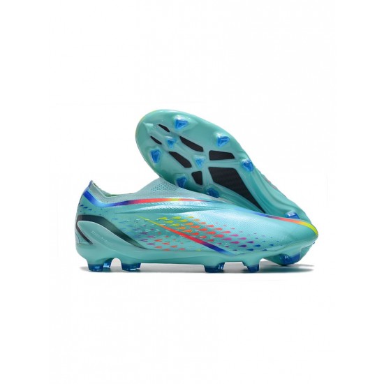 Adidas X Speedportal FG World Cup Clear Aqua Red Blue Soccer Cleats