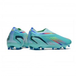 Adidas X Speedportal FG World Cup Clear Aqua Red Blue Soccer Cleats