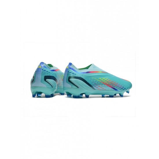 Adidas X Speedportal FG World Cup Clear Aqua Red Blue Soccer Cleats