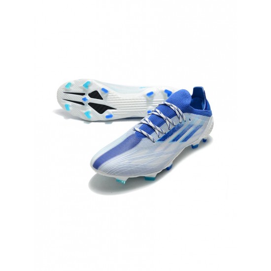 Adidas X Speedflow .1 FG White Legend Inkhi Res Blue Soccer Cleats