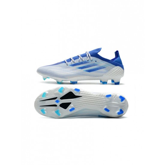 Adidas X Speedflow .1 FG White Legend Inkhi Res Blue Soccer Cleats