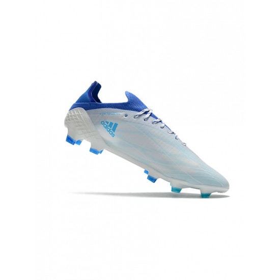 Adidas X Speedflow .1 FG White Legend Inkhi Res Blue Soccer Cleats