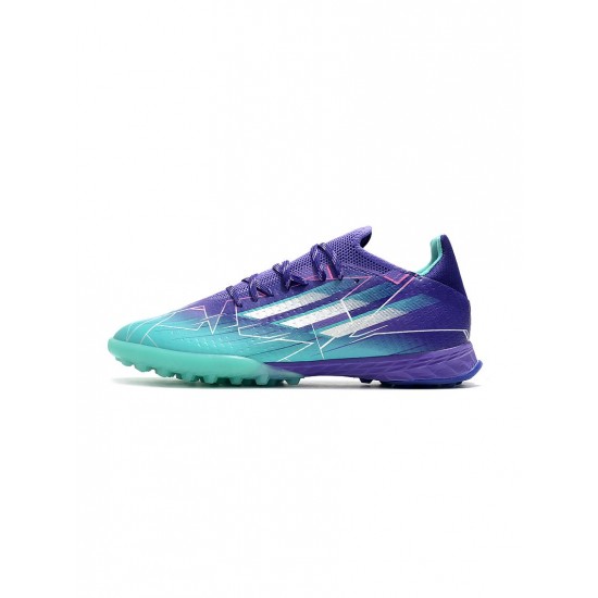 Adidas X Speedflow.1 TF Purple Rush Silver Metallic Mint Rush Soccer Cleats