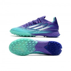 Adidas X Speedflow.1 TF Purple Rush Silver Metallic Mint Rush Soccer Cleats