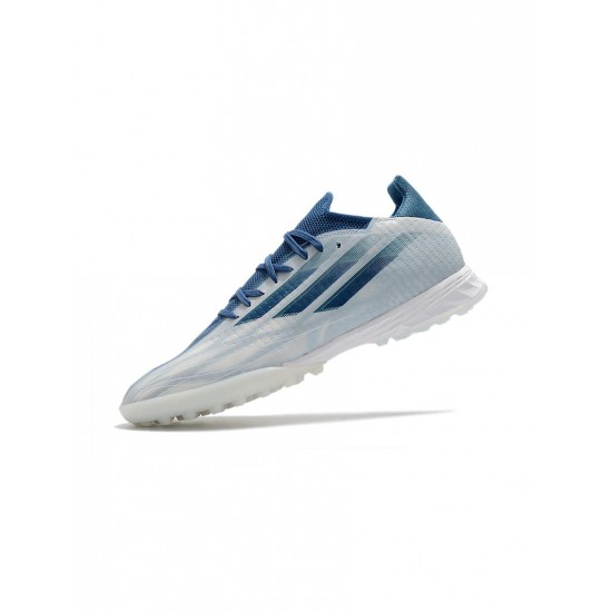 Adidas X Speedflow.1 TF White Hi Res Blue Soccer Cleats