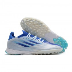 Adidas X Speedflow.1 TF White Legacy Indigo Sky Rush Soccer Cleats