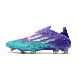 Adidas X Speedflow FG Purple Rush Silver Metallic Mint Rush Soccer Cleats