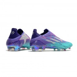 Adidas X Speedflow FG Purple Rush Silver Metallic Mint Rush Soccer Cleats