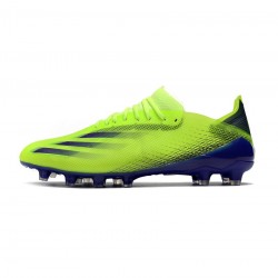 Adidas X Ghosted.1 AG Solar Yellow Black Team Royal Blue Soccer Cleats