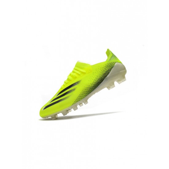 Adidas X Ghosted.1 AG Solar Yellow Black Soccer Cleats