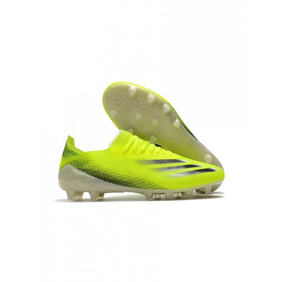 Adidas X Ghosted.1 AG Solar Yellow Black Soccer Cleats