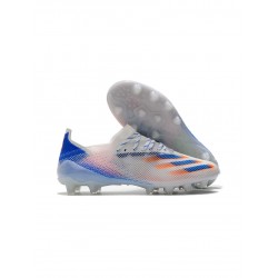 Adidas X Ghosted .1 AG White Blue Orange Soccer Cleats