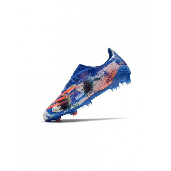 Adidas X Ghosted.1 FG Blue Orange Multicolors Soccer Cleats