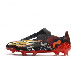 Adidas X Ghosted.1 FG Chinese Year Core Black Gold Metallic Scarlet Soccer Cleats
