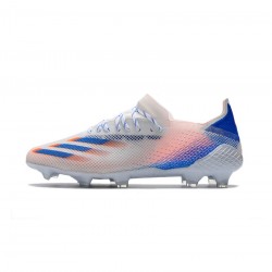 Adidas X Ghosted .1 FG White Blue Orange Soccer Cleats