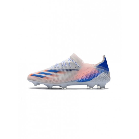 Adidas X Ghosted .1 FG White Blue Orange Soccer Cleats