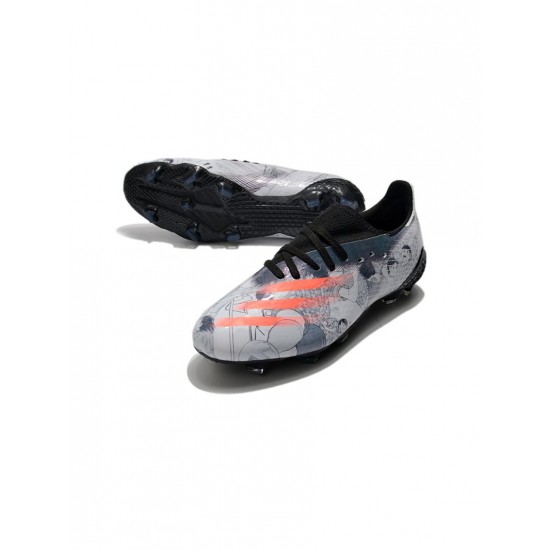 Adidas X Ghosted .1 FG White Grey Orange Soccer Cleats