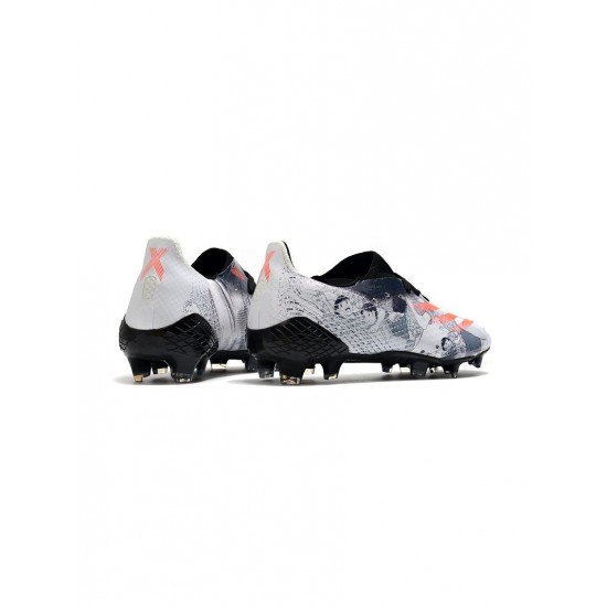 Adidas X Ghosted .1 FG White Grey Orange Soccer Cleats