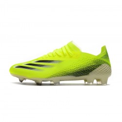 Adidas X Ghosted.1 FG Yellow Black Soccer Cleats