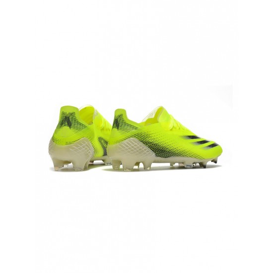 Adidas X Ghosted.1 FG Yellow Black Soccer Cleats