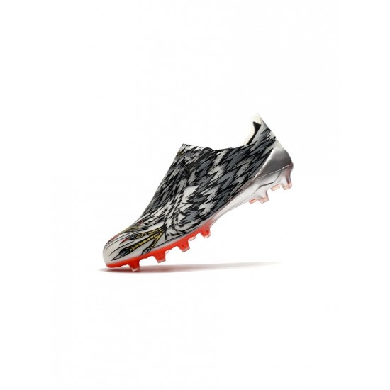 Adidas X Ghosted AG Peregrine Falcon Grey Orange Soccer Cleats