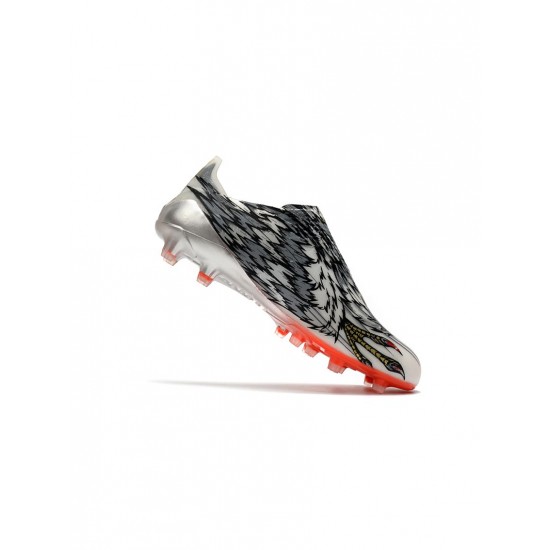 Adidas X Ghosted AG Peregrine Falcon Grey Orange Soccer Cleats