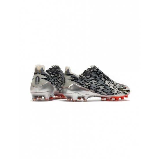 Adidas X Ghosted AG Peregrine Falcon Grey Orange Soccer Cleats