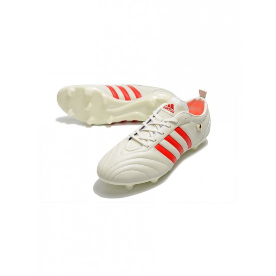 Adidas Adipure FG White Red Soccer Cleats