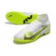 Nike Mercurial Superfly 9 Elite TF Soccer Cleats White