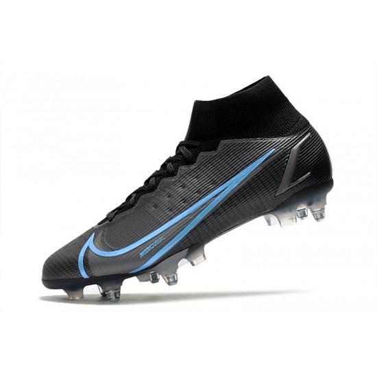 Nike Mercurial Superfly VIII Elite SG PRO Anti Clog Soccer Cleats Black