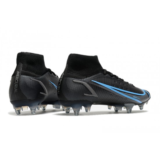 Nike Mercurial Superfly VIII Elite SG PRO Anti Clog Soccer Cleats Black