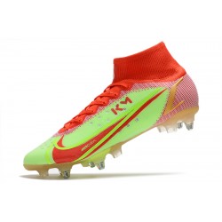 Nike Mercurial Superfly VIII Elite SG PRO Anti Clog Soccer Cleats Green Red